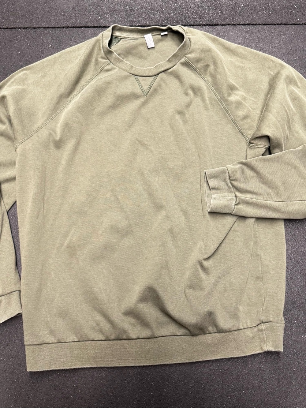 Ashworth Men's Olive Green Crewneck Sweatshirt